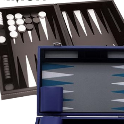 BACKGAMMON PRESTIGE 30CM GRIS